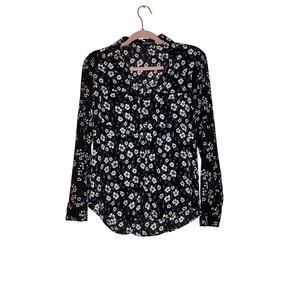 ☀️Express Factory floral long sleeve blouse size small